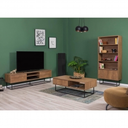 3-deligewoonkamersetLaxusmetboekenkastopenKaluneDesign