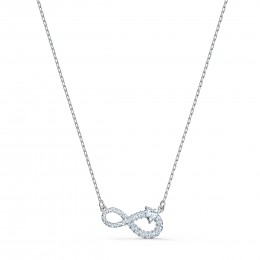 Swarovski5520576-SwaInfinityNecklaceH-Zilverkleur-Ketting