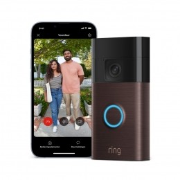 RingBatteryVideoDoorbellSlimmedeurbelBrons