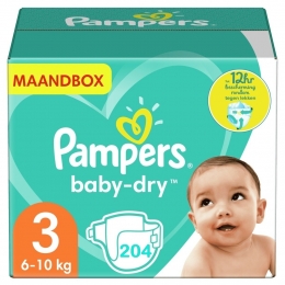Pampers-BabyDry-Maat3-Maandbox-204stuks-610KG
