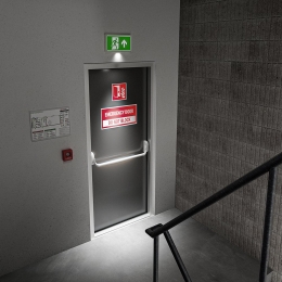 Macer-LEDNoodverlichtingmetAccu-35Watt100Lumen-Wandmontage-Autotest-functieTestknop-6500KDaglichtWitLicht-NooduitgangBord