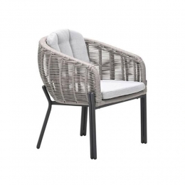 ZaragosaDiningTuinstoelCarbonBlackValleySandGardenImpressions-Gardenimpressions