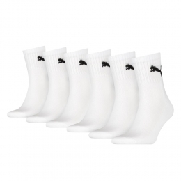 PUMASportsokkenKort6PackWit
