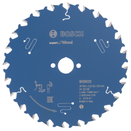 Bosch2608644016ExpertCirkelzaagblad-160X20X24T-Hout-Carbide
