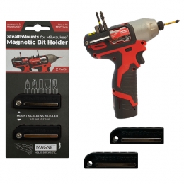 StealthMountsBH-MW12-BLK-2MagnetischeBithouderVoorMachinesMilwaukeeM12-Zwart-2-pack