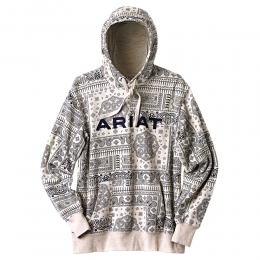 AriatDamesHoodieREALPaisleyHoodiezwart-witMaatS