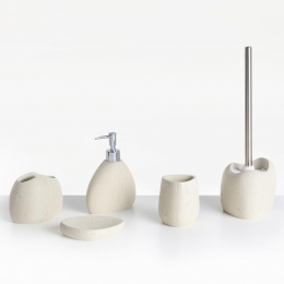 Beliani-COATA-Badkameraccessoireset-Lichtbeige-Polyresin