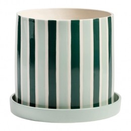 kleveringClashBloempotLarge-StripeGroen