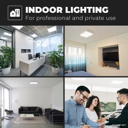 LEDPaneel-60x60cm-40Watt-4000lm100lmW-6000Kdaglichtwit-Flikkervrij-UGR21-Incl15mnetsnoer-3jaargarantie