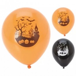 BallonnenHalloweenZwart-Oranje10st-Buitengewoondeboet