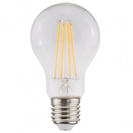 E27LEDFilamentLampA60-EnergielabelA-5Watt-1055Lumen-2700KWarmWit-Transparantglas