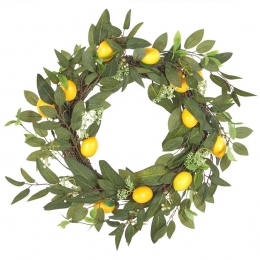 Beliani-LENRUN-Krans-Groen-50cm-Polyester