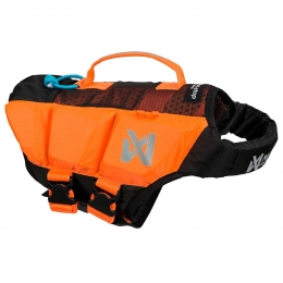 Non-stopdogwearhondenzwemvestProtectorLifeJacketblackorangeMaat4