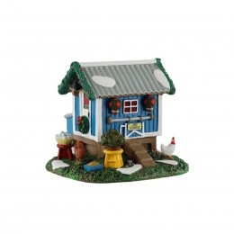 KerstdorpminiatuurBackyardChickenCoop11x12x10cm-Lemax