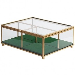 Beliani-SAINTES-Sieradendoos-Goud-Glas