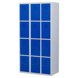 Lockerkast12deurs3delig-smal-LKP-215Witral9010