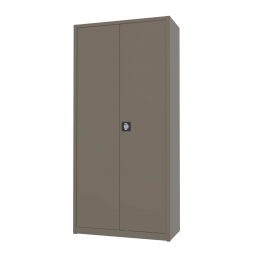 Archiefkastdraaideurkast-4legborden-1950x920mm-AKP10201Kwartsbruin