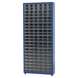 Kleinmateriaalkastmetschuifbakken-132bakken-181x78x23cm-ASK-201Blauwral5010