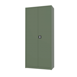Archiefkastdraaideurkast-4legborden-1800x800mm-AKP10801Smaragdgroen
