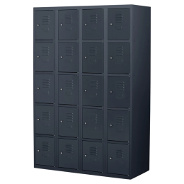 Lockerkast20deurs4delig-smal-LKP-220Antracietral7016