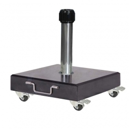 UniverselestokparasolvoetPlatinum60kgRomemetvierwielengeschiktvoorallestokparasols-Warentuinoverzee