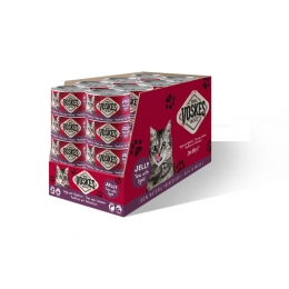 24xVoskesKattenvoerNatTonijnmetPijlinktvis85gr