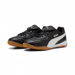 PUMAKingLigaZaalvoetbalschoenenINZwartWitZilver