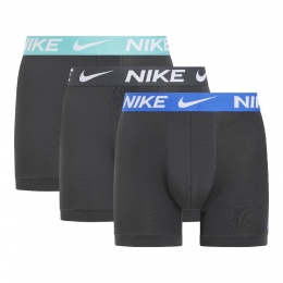 NikeDri-FITUltraStretchMicroBoxershort3-PackZwartBlauwZwartTurquoise