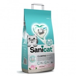 SanicatClumpingWhiteRosePetal8liter