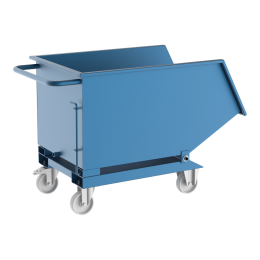 Kiepbakverrijdbaar-250liter-760x600x1000mm-VIK10101Hemelsblauwral5015