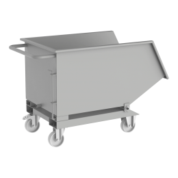 Kiepbakverrijdbaar-250liter-760x600x1000mm-VIK10101LichtgrijsRAL7035