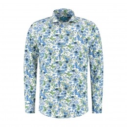 DistrictIndigoOverhemdPerformancePrintFlower37