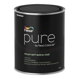 FlexaPureMuurverfExtraMat-OpKleurGemengd-1L