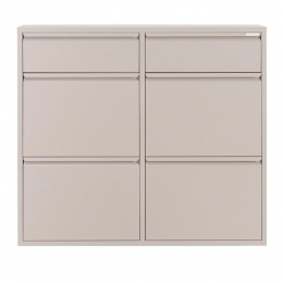 SpinderDesignBilly6Schoenenkast-SilkyTaupe