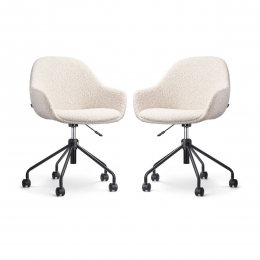 Setvan2bureaustoelenNout-MaebouclNolon