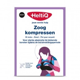HeltiQZoogkompressenZwart30stuks