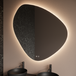 BWSBadkamerspiegelSparkPendelmetLEDverlichting80x80cm