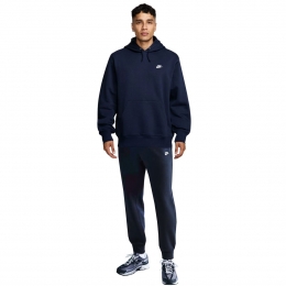 NikeSportswearClubFleeceJoggingpakHoodedDonkerblauwWit