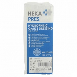 HekapresGaasHydrof5x5cm8lag100