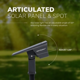 2xOdessaLEDSolarTuinspot3000KwarmwitIP65waterdicht
