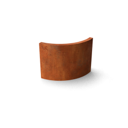 FrontaKeerwandencortenstaalbuitenbochtL50xB50xH20cmGeroba-Geroba