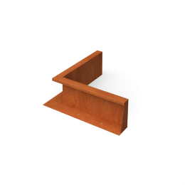 FrontaKeerwandencortenstaalbinnenhoekL50xB50xH20cmGeroba-Geroba
