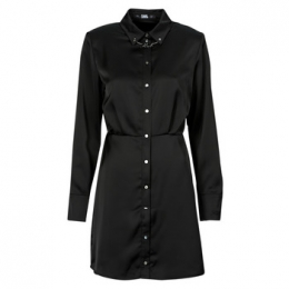 KorteJurkKarlLagerfeldkarlcharmsatinshirtdress