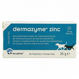 DermazymeZinkHondenKat50Kauwtabletten
