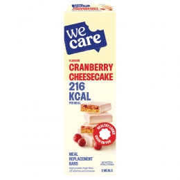 3xWeCareMealReplacementBarsCranberryCheesecake116gr
