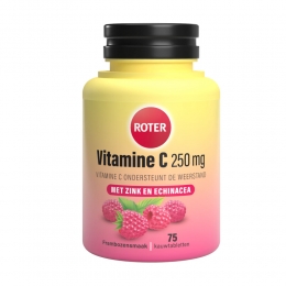 GratisVerzending4xRoterVitamineC250mgWeerstandFramboos75kauwtabletten