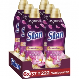6xSilanWasverzachterAromaTherapyMagicMagnolia37Wasbeurten851ml