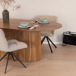 SohomeOvaleEettafelOlavMangohout230x110cm-Bruin-Ovaal