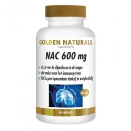 GratisVerzending2xGoldenNaturalsNAC600mg90vegacapsules