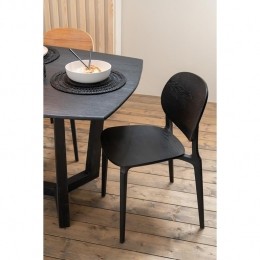 J-LineplacematRondZeegras-jute-zwart-6stuks